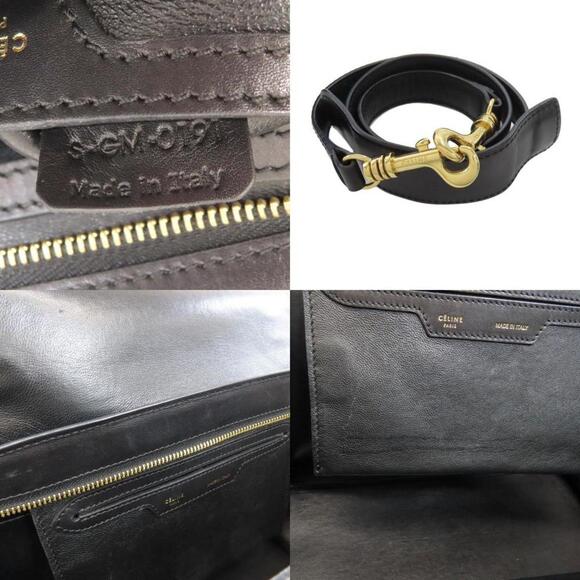 CELINE Trapeze Handbag in Calf Suede - Picture 4 of 11